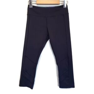 Kyodan Cropped Leggings Sporty Mesh Panel Capri Leg Yoga Pants
